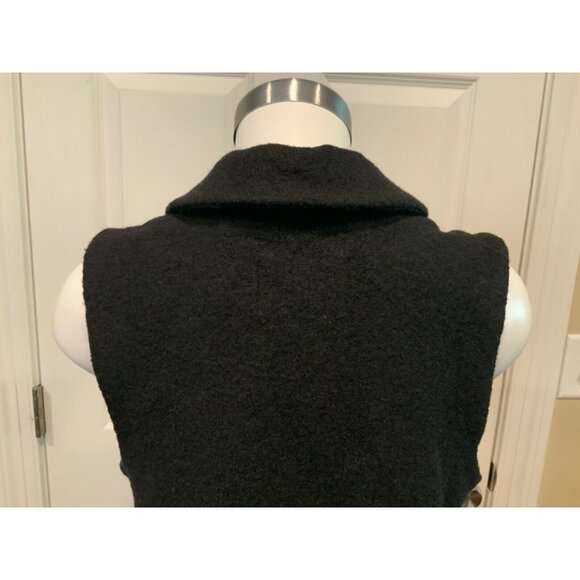 Tahari Black Boiled Wool Blend Vest, Size S (US) - Picture 6 of 7